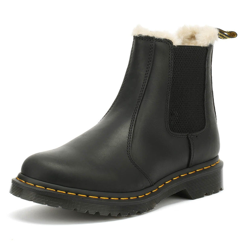 Dr. Martens Womens Schwarz Braun Wyoming Leonore Stiefel