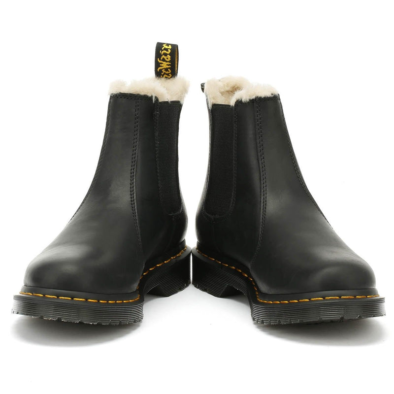 Dr. Martens Womens Schwarz Braun Wyoming Leonore Stiefel