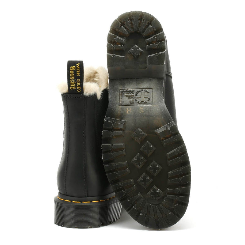 Dr. Martens Womens Schwarz Braun Wyoming Leonore Stiefel