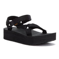 Teva Womens Black Flatform Universal Sandals