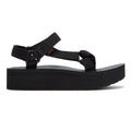 Teva Womens Black Flatform Universal Sandals