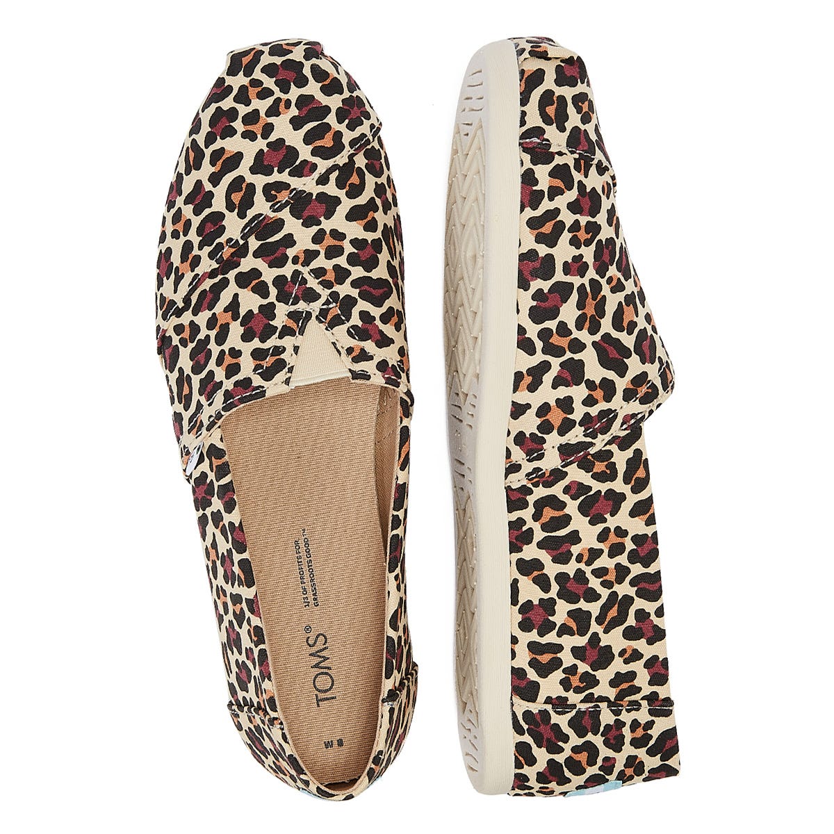 TOMS Alpargata Womens Leopard Espadrilles