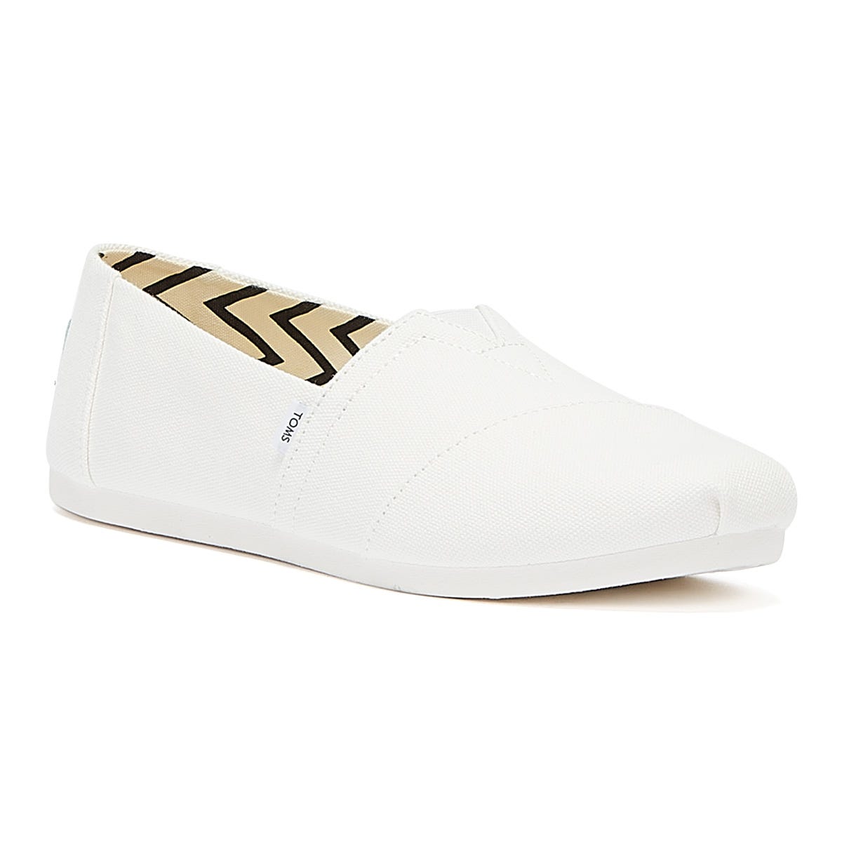 TOMS Alpargata Baumwolle Canvas Herren Weiß Espadrilles