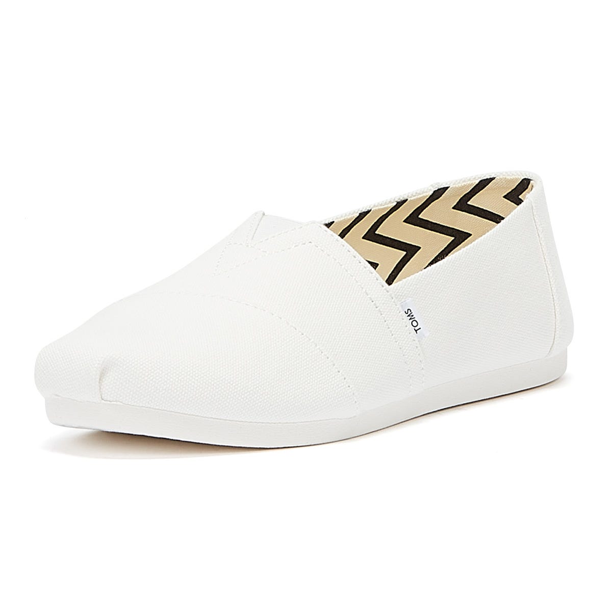 TOMS Alpargata Baumwolle Canvas Herren Weiß Espadrilles