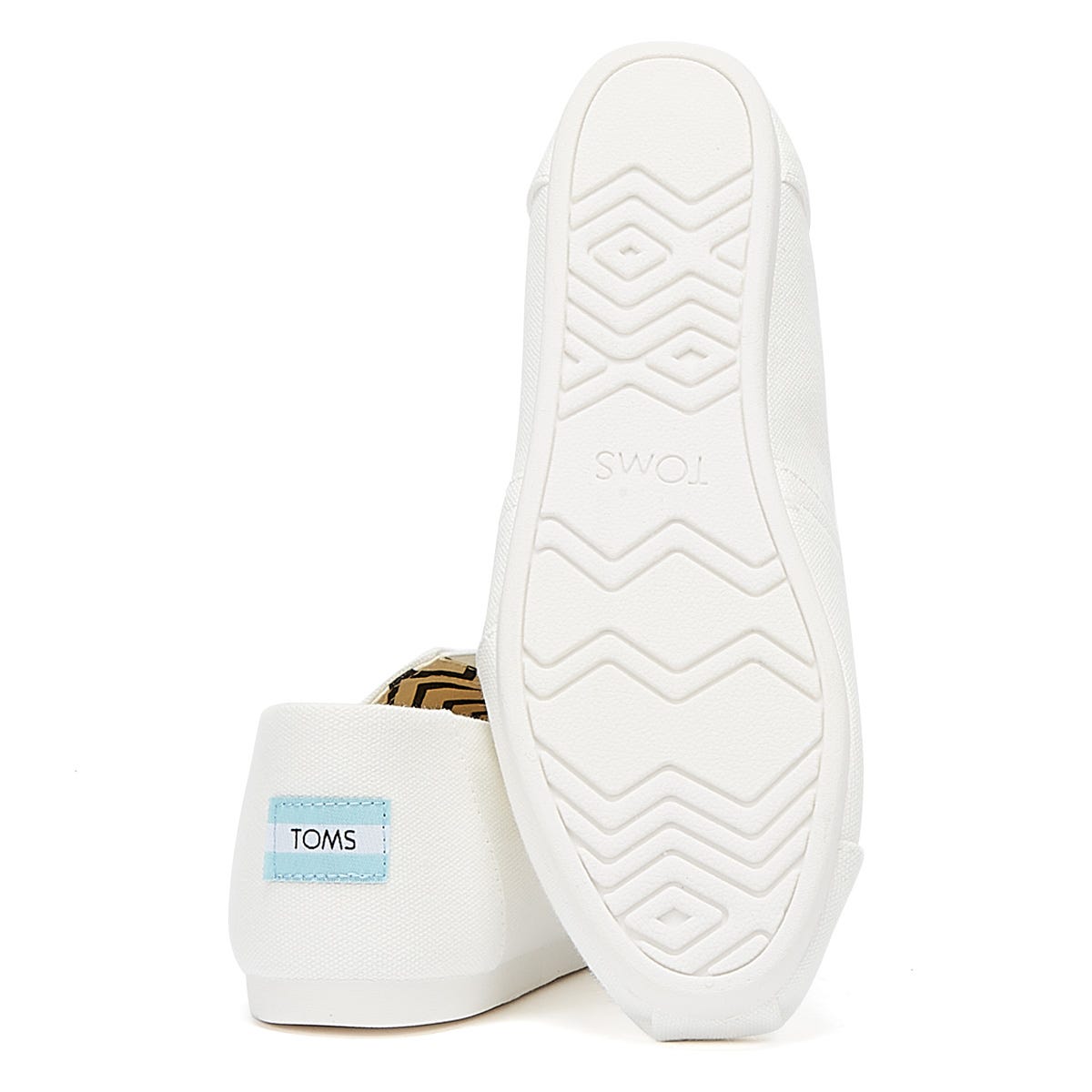 TOMS Alpargata Baumwolle Canvas Womens Weiß Espadrilles