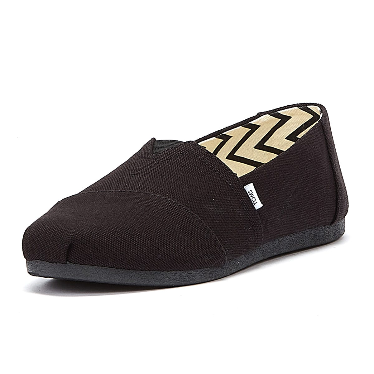 TOMS Alpargata Cotton Canvas Womens Schwarz / Schwarz Espadrilles
