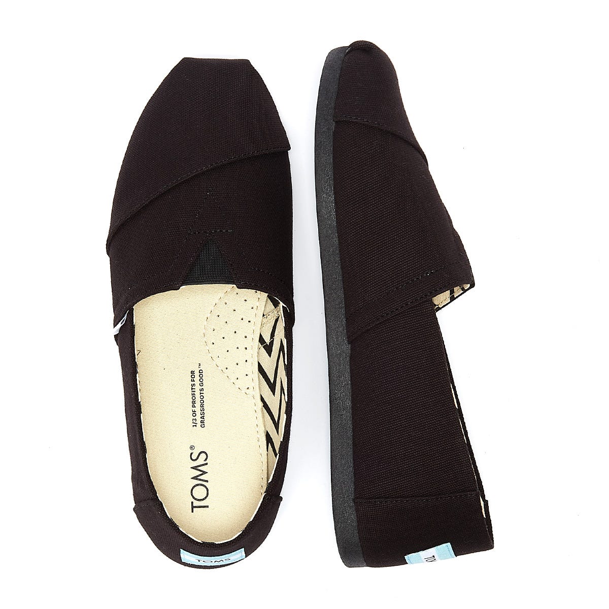 TOMS Alpargata Cotton Canvas Herren Schwarz / Schwarz Espadrilles