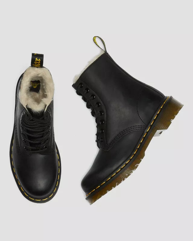 Dr. Martens Serena Wyoming Damen Schwarz Leder Stiefel