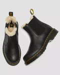 Dr. Martens Womens Schwarz Braun Wyoming Leonore Stiefel