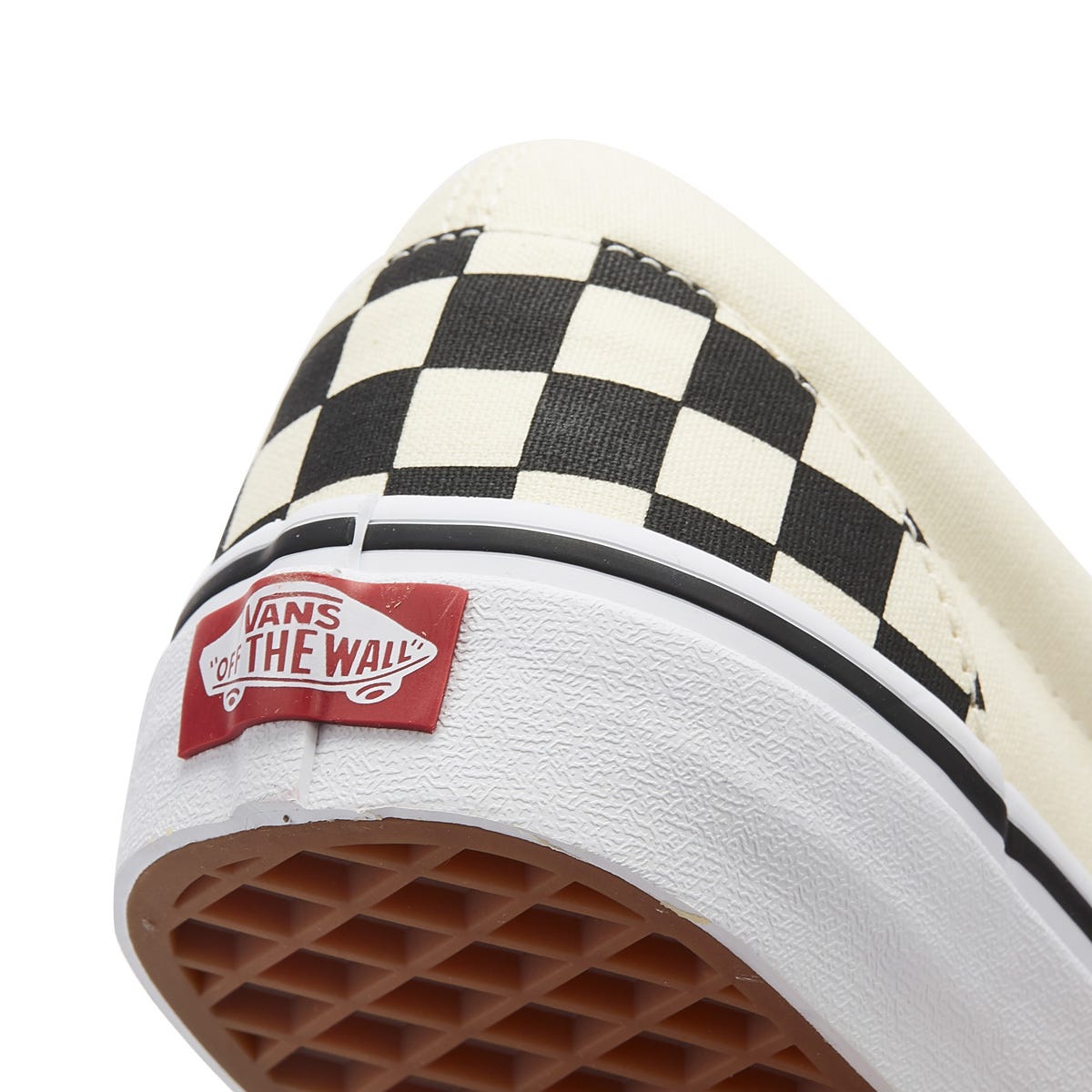 Vans Classic Slip-On Womens Schwarz / Weiß Checkerboard Canvas Trainer