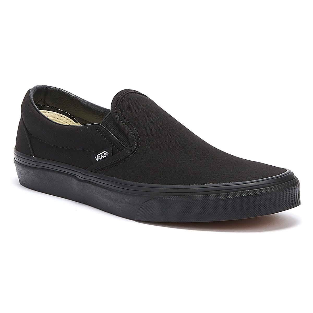 Vans Classic Slip on Herren Schwarz Segeltuch Turnschuhe