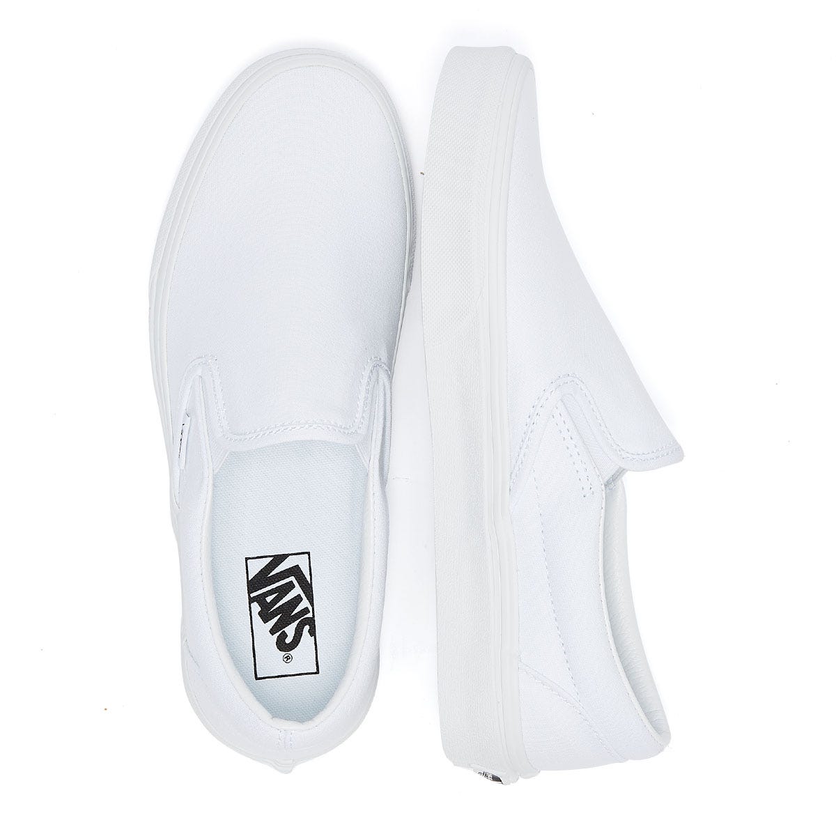 Vans Classic Slip on True White Canvas Turnschuhe