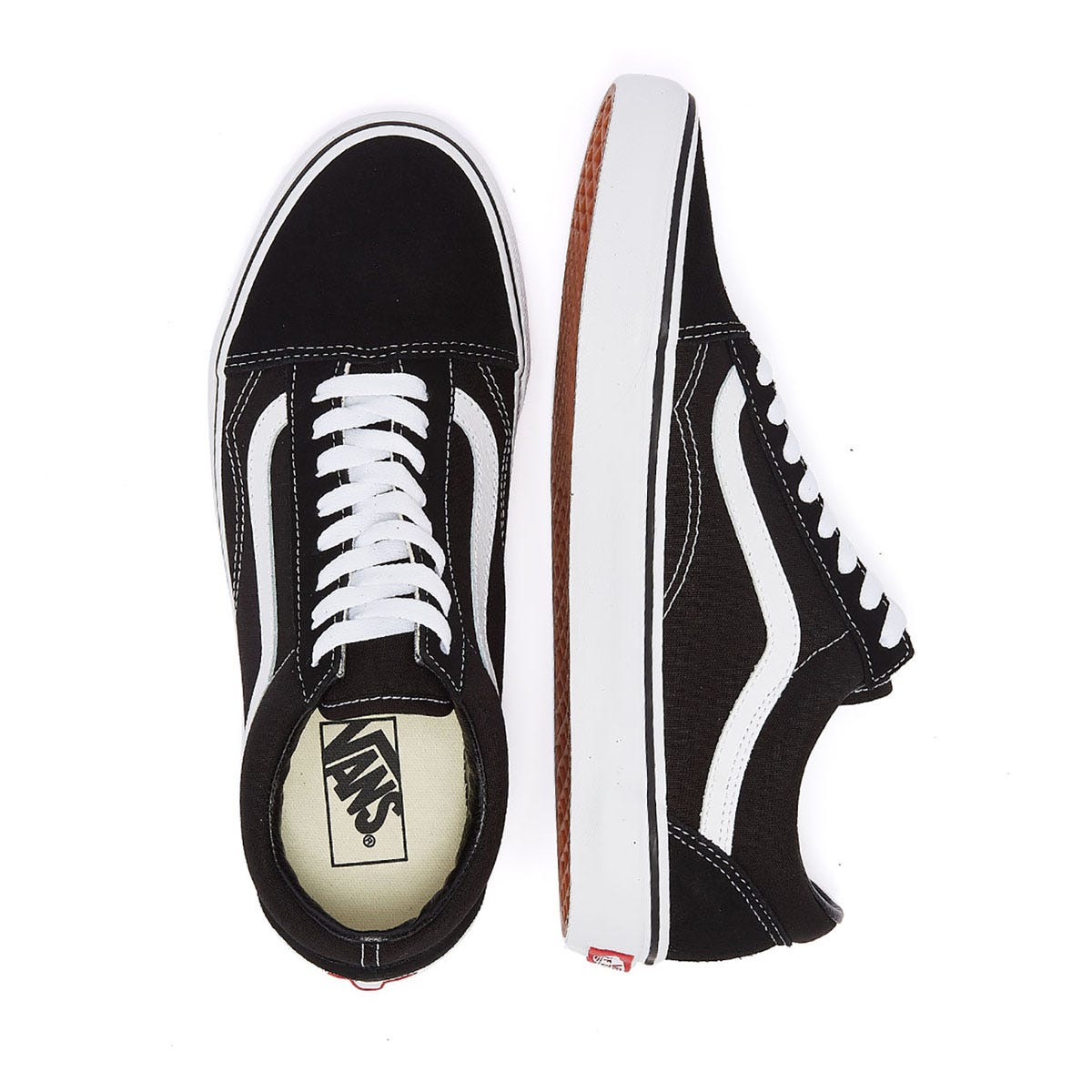 Vans Old Skool Damen Schwarz / Weiß Canvas Turnschuhe
