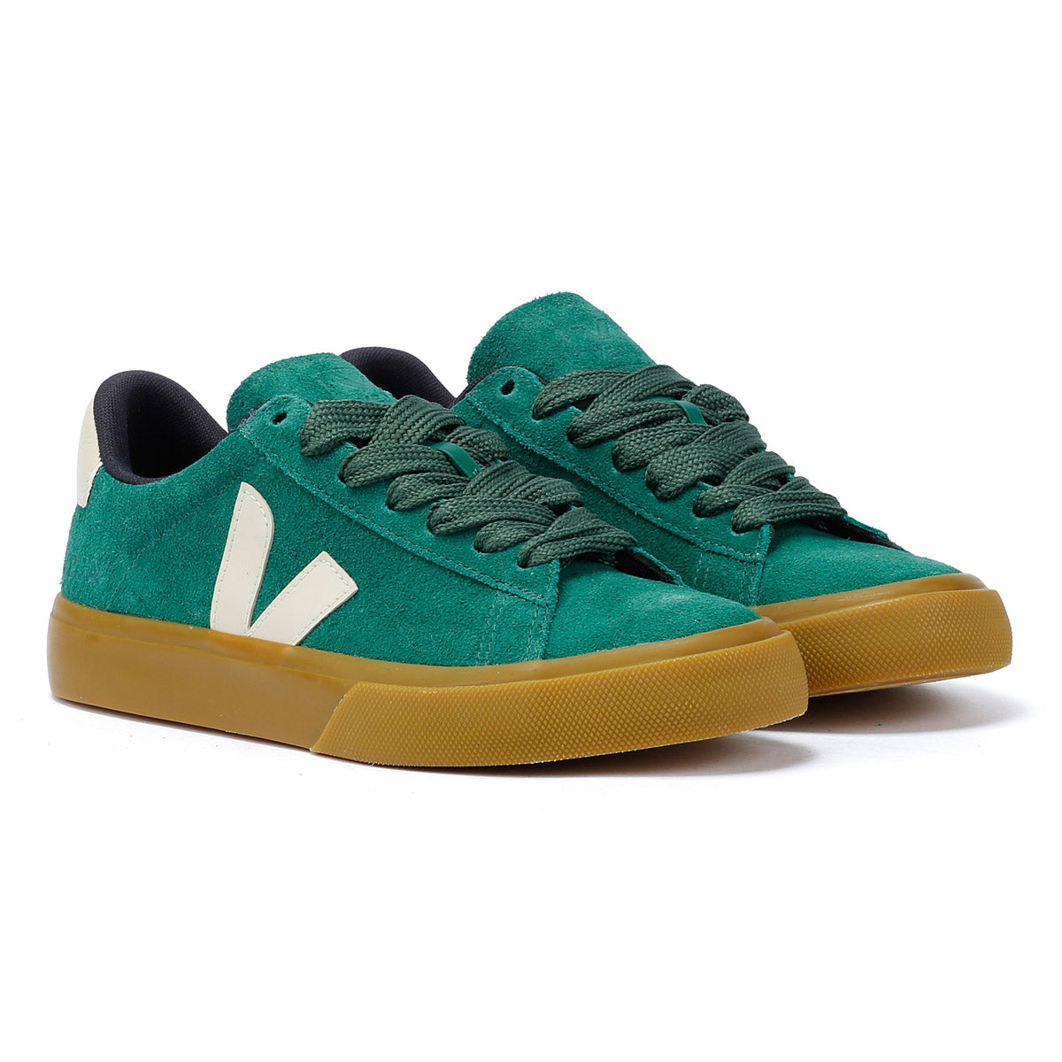 Veja Campo Wildleder Damen Grüne Turnschuhe