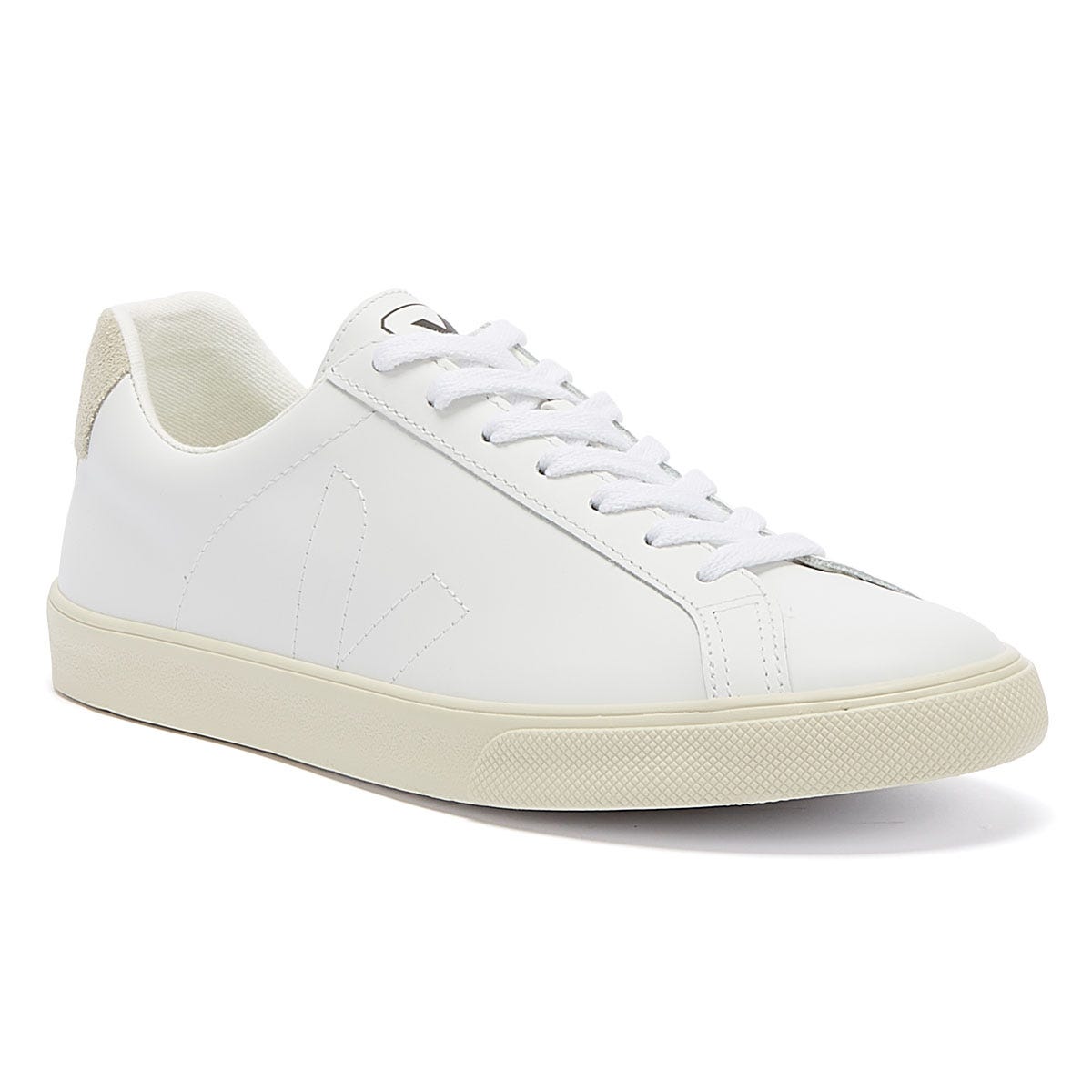 Veja Esplar Womens Extra Weiß Leder Sneakers