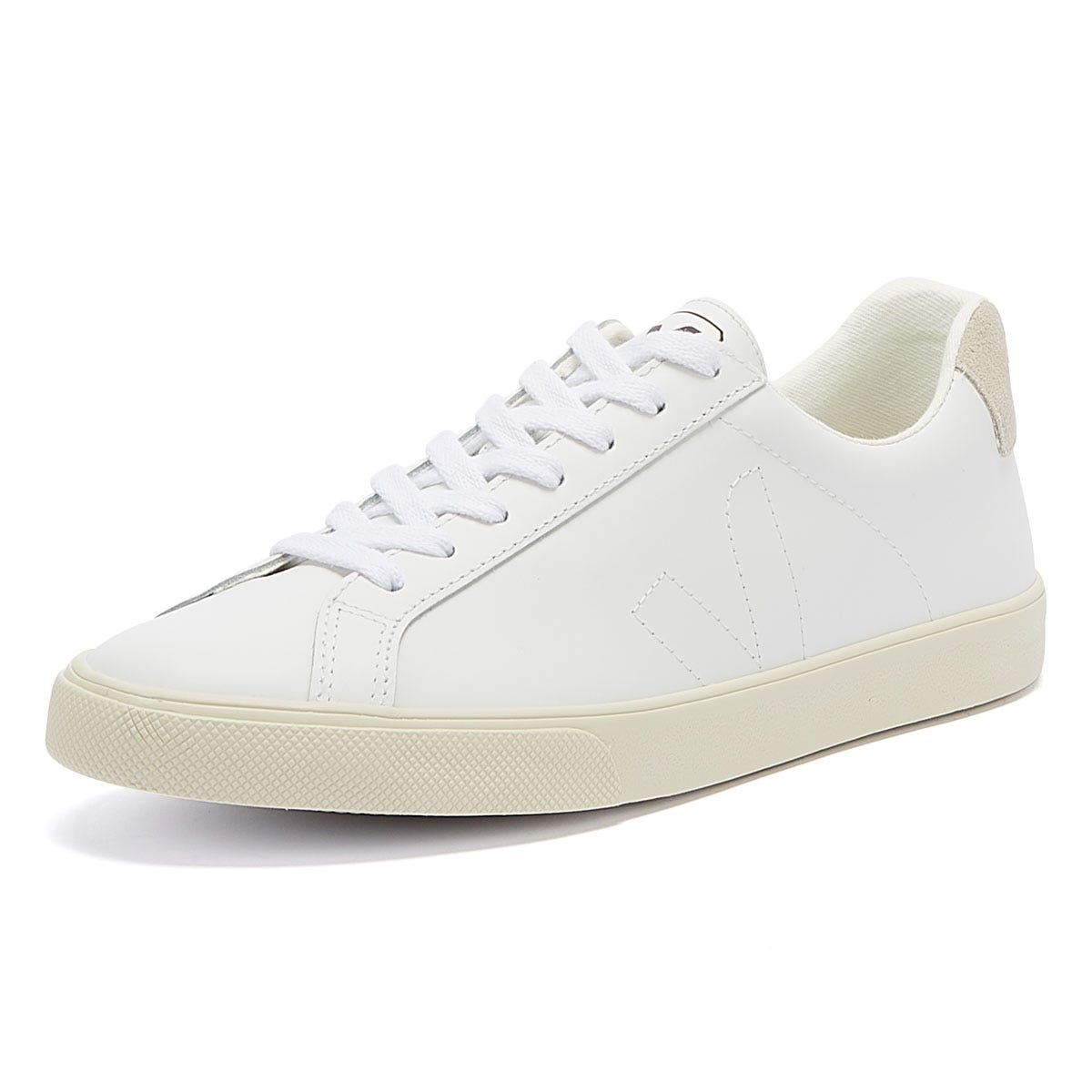 Veja Esplar Womens Extra Weiß Leder Sneakers
