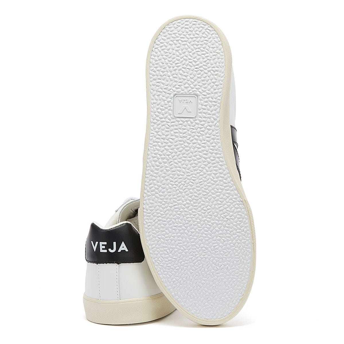 Veja Esplar Leder Herren Weiß / Schwarz Turnschuhe