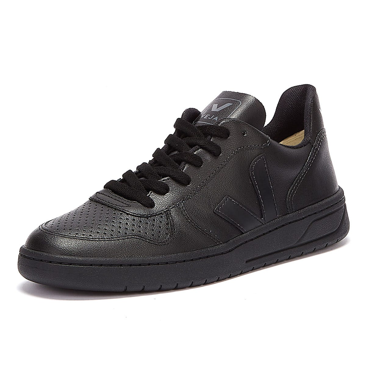 Veja Vegan V-10 Herren Alle Schwarz Turnschuhe