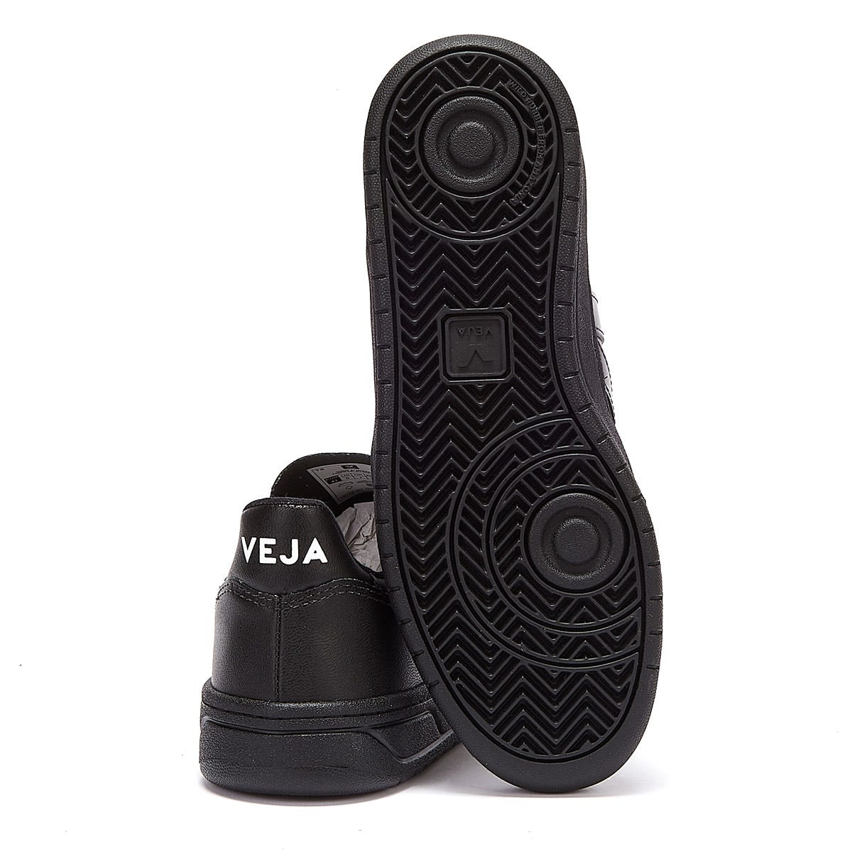 Veja Vegan V-10 Herren Alle Schwarz Turnschuhe