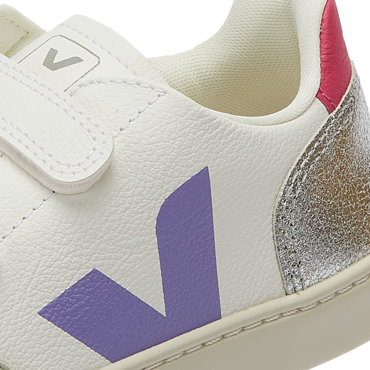 Veja V-12 Junior Extra Weiß / Multico / Silber Turnschuhe