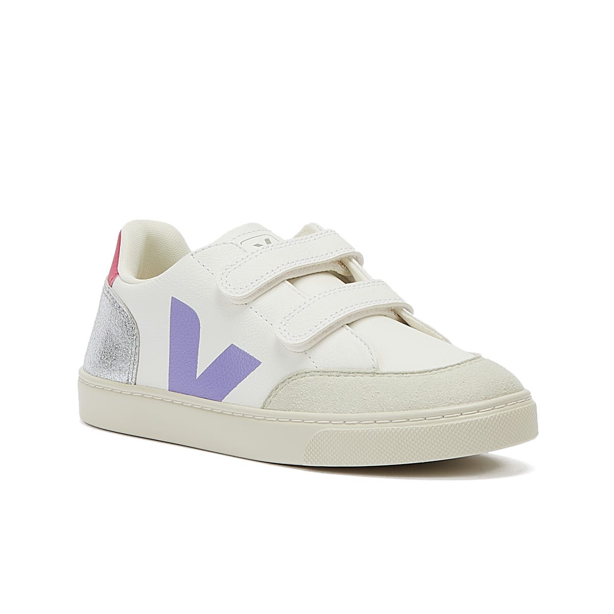 Veja V-12 Junior Extra Weiß / Multico / Silber Turnschuhe