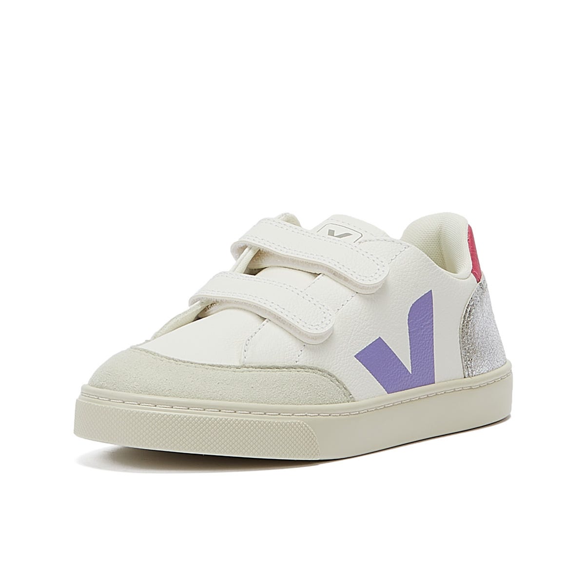 Veja V-12 Junior Extra Weiß / Multico / Silber Turnschuhe