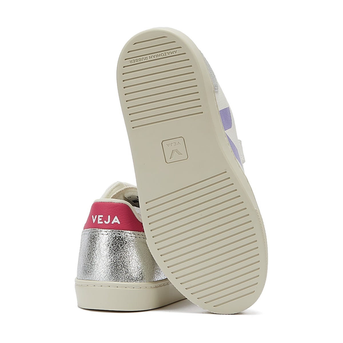 Veja V-12 Junior Extra Weiß / Multico / Silber Turnschuhe
