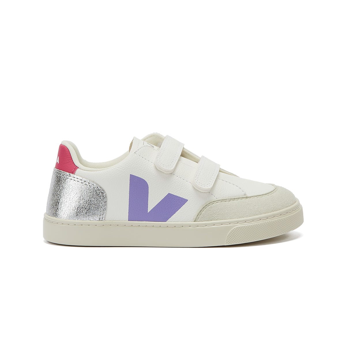 Veja V-12 Junior Extra Weiß / Multico / Silber Turnschuhe