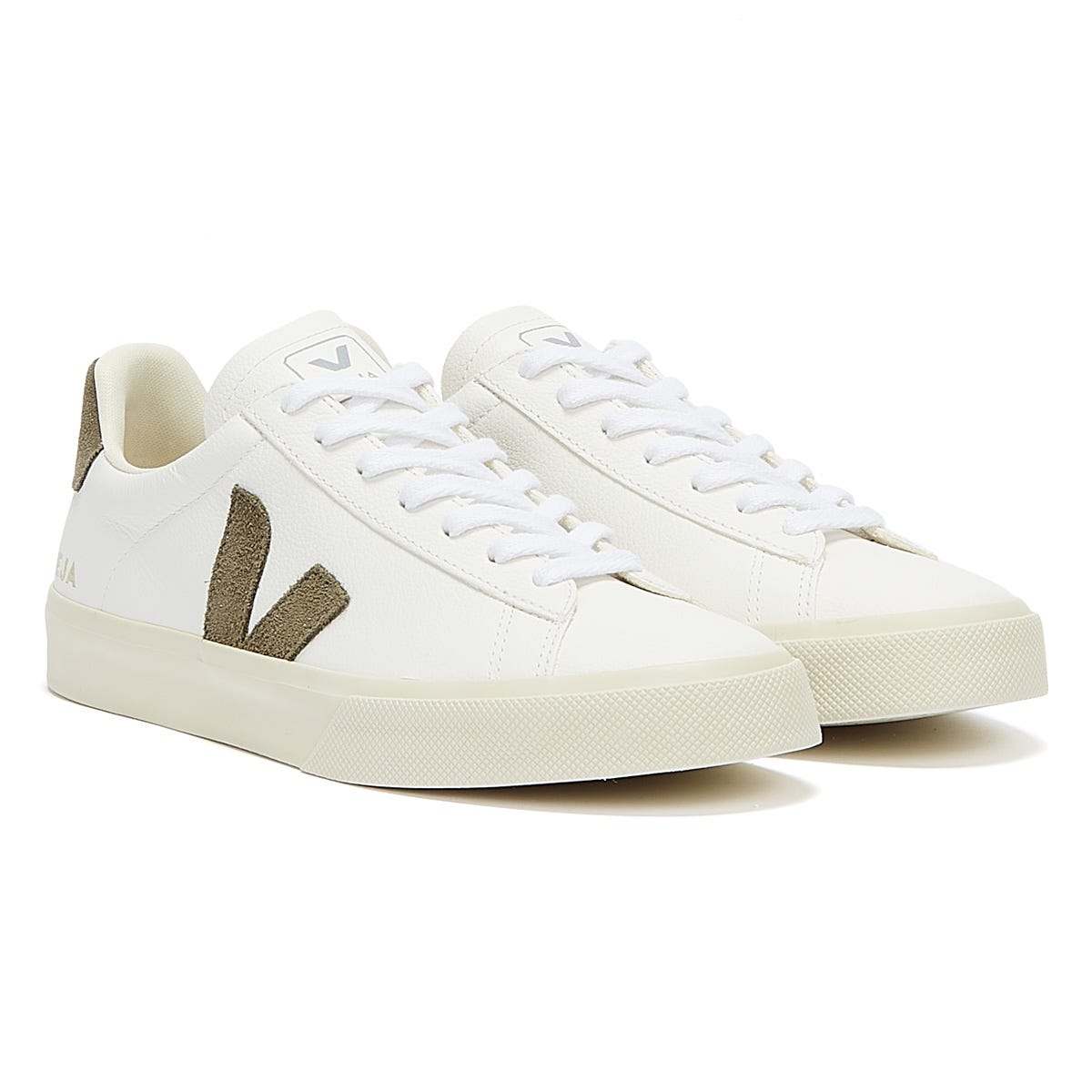Veja Campo Herren Extra Weiß / Khaki Turnschuhe