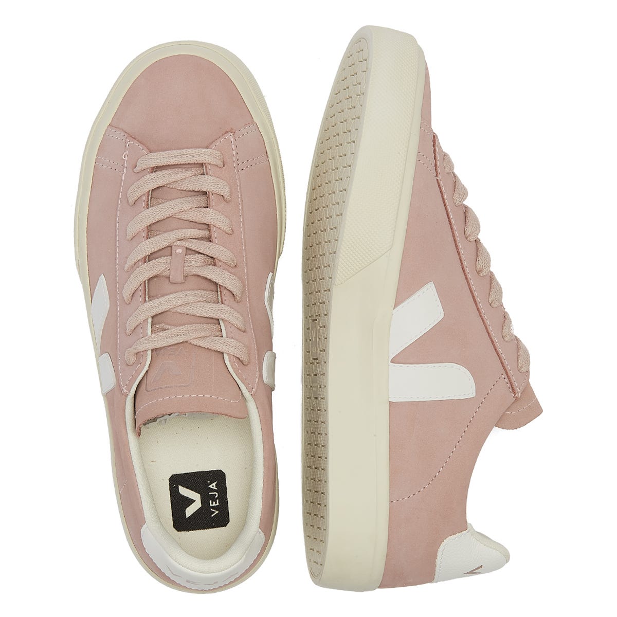 Veja Campo Womens Babe / Weiß Turnschuhe