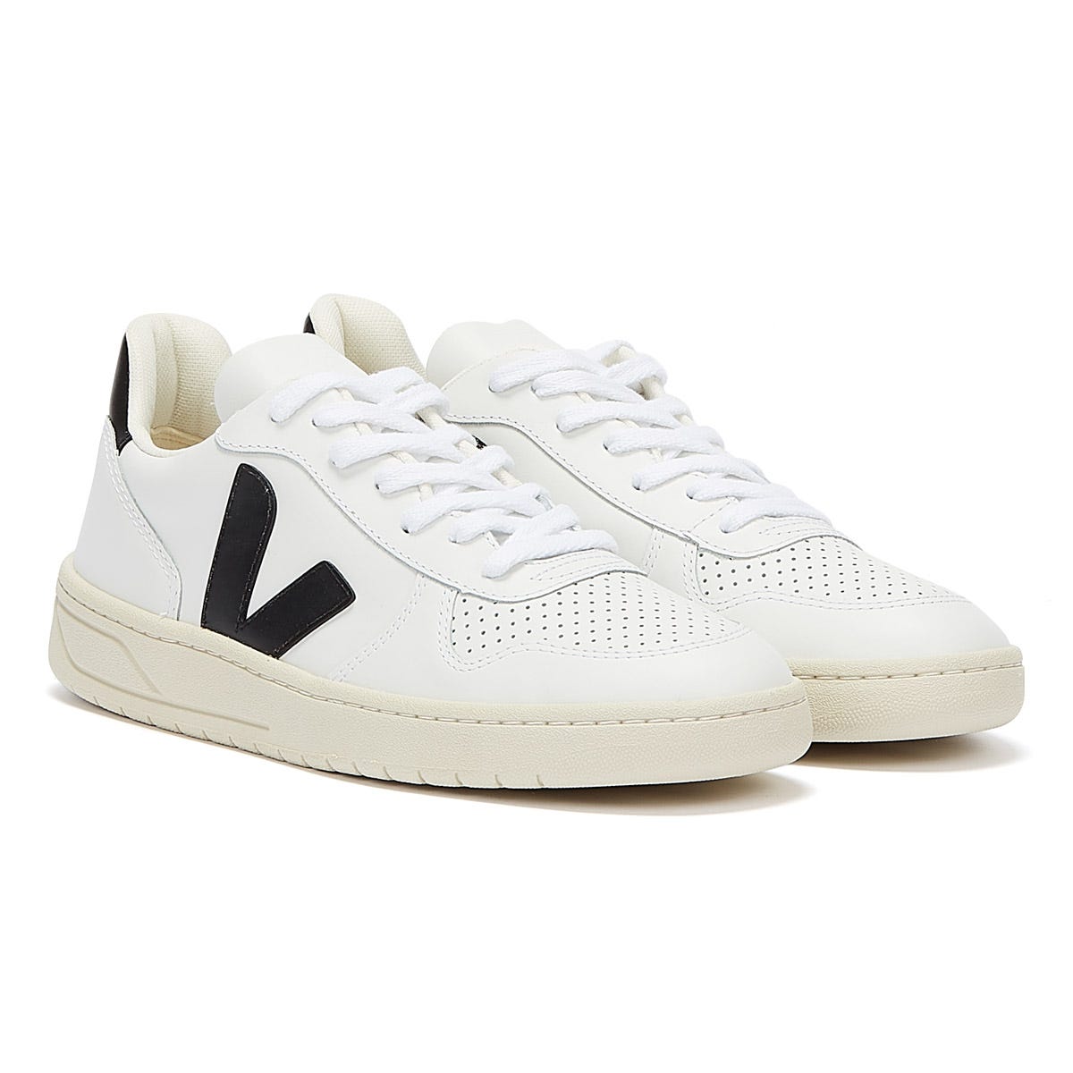 Veja V-10 Herren Extra Weiß / Schwarz Turnschuhe
